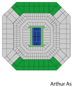 us open arthur ashe κατηγορία