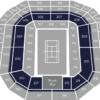 Seating chart of a tennis stadium