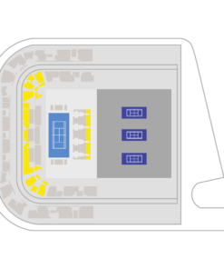 Rolex Paris Masters seating map showing Category 1 sections located around Centre Court.