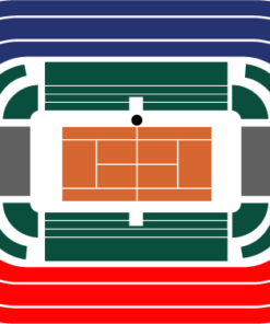 Italian Open Rome seating plan showing all categories at Foro Italico tennis stadium.